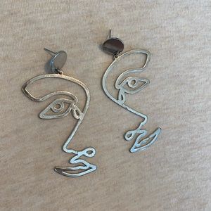 Abstract Face Earrings